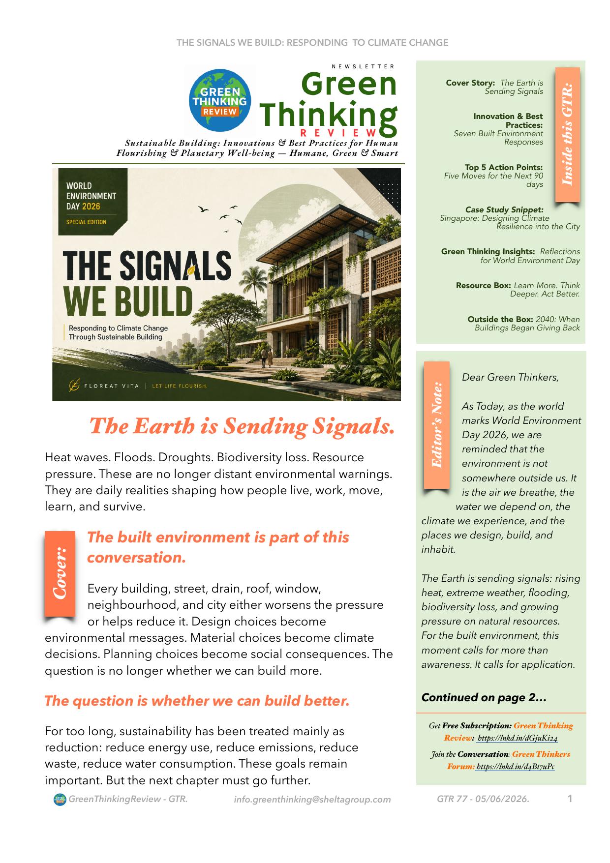 Cover of GTR 77: The Signals We Build