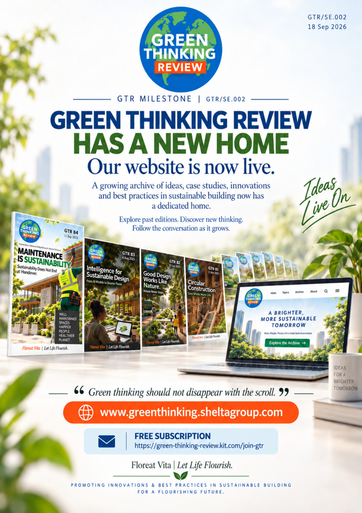 Cover of GTR SE.002: Green Thinking Review Has a New Home